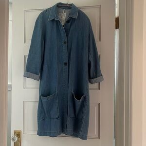 Zara denim duster jacket